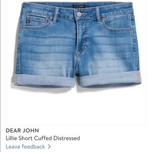 Dear John jean shorts